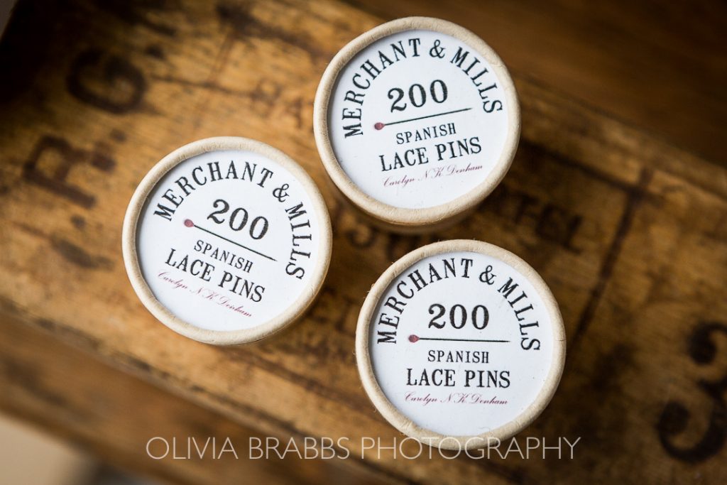 merchant and mills lace pin packaging for sale at kemps general store malton