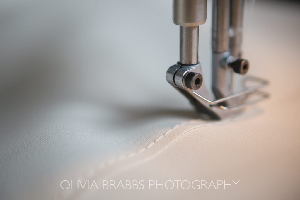 sewing machine detail for marquee manufacturing by sail and peg in yorkshire