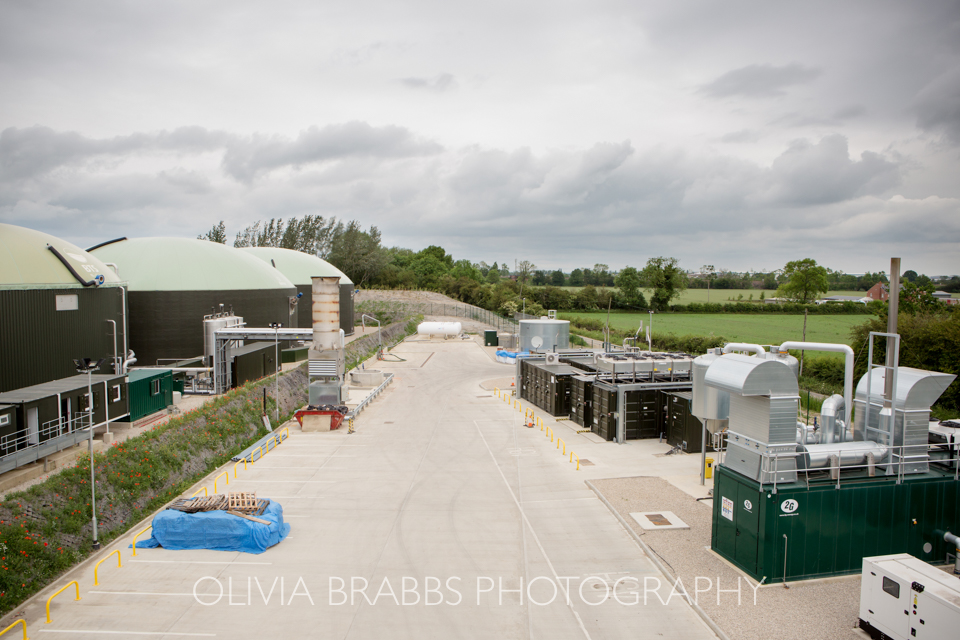 full site view of anaerobic digestion plant