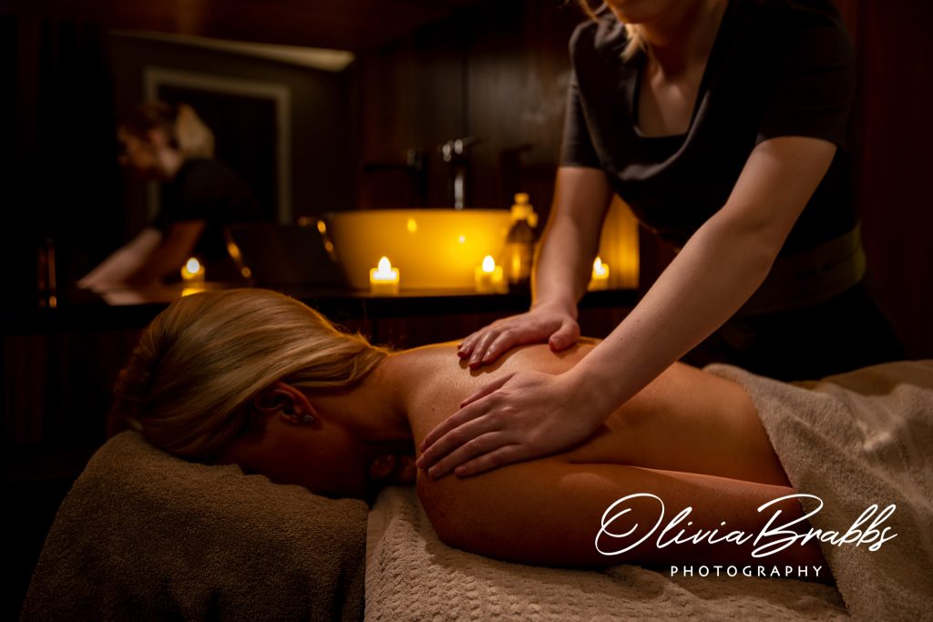 massage treatment at the coniston hotel spa