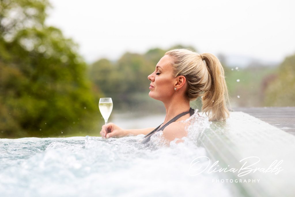infinity whirlpool at the coniston hotel spa