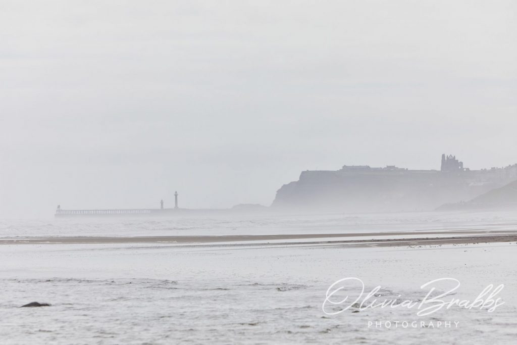 View of Whitby from Sandsend beach