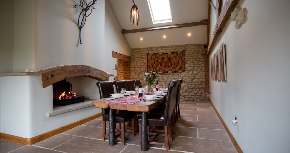 interiors photography luxury holiday cottage dining room